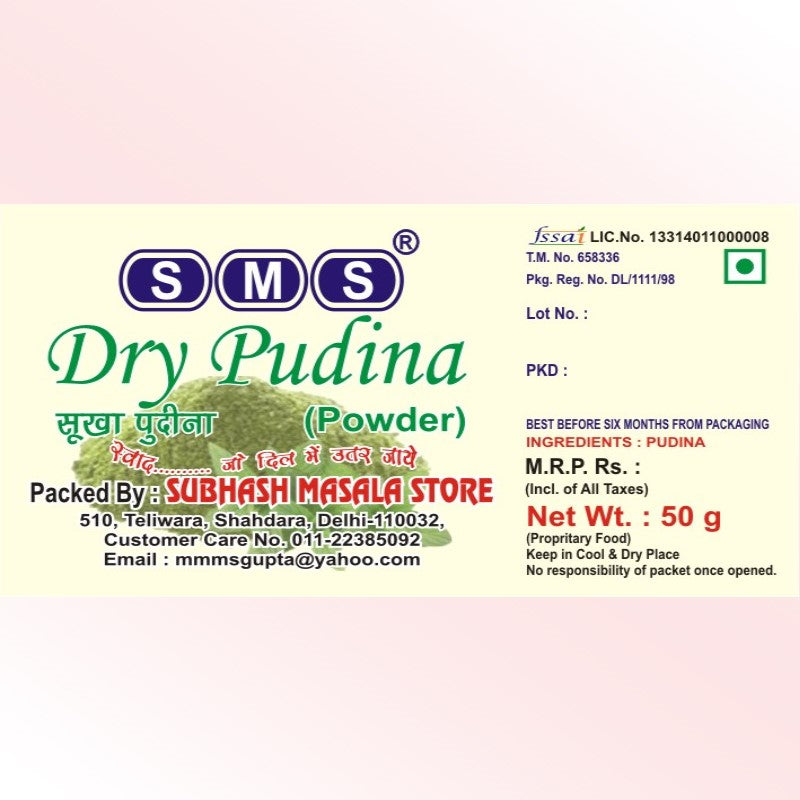 Dry Pudina Powder